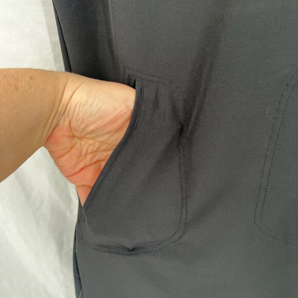 Mondetta activewear tennis dress polo shirt style quick dry black athleisure L - Picture 11 of 13